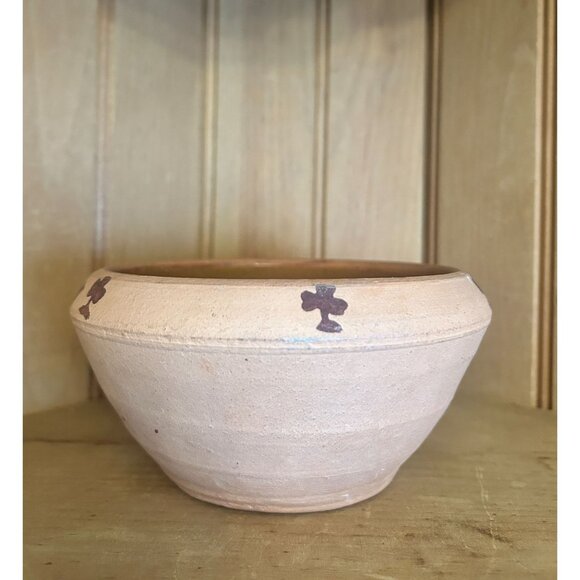 Vintage Irish Stew Terra Cotta Pottery Bowl Signed Hand Made in Ireland - Picture 4 of 8